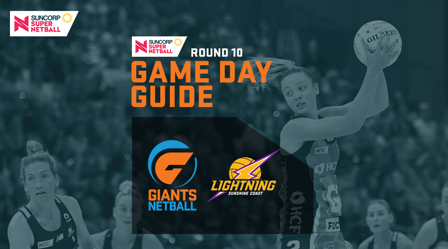 Game Day Guide Round 10 v Lightning GIANTS Netball
